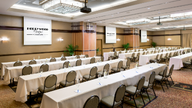 Classroom styles set up for meetings and events