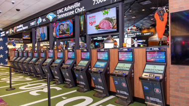 Barstool Sportsbook at Greektown Casino-Hotel betting kiosks