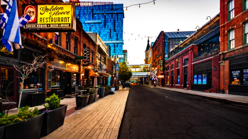 Monroe Street in Greektown