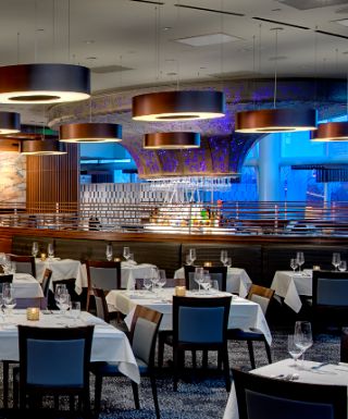 Picture of the inside of Prism Restaurant