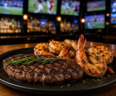 Steak and Shrimp Sportsbook Restaurant